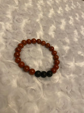 Load image into Gallery viewer, Red Jasper/Lava Stone Bead Stretch Bracelet