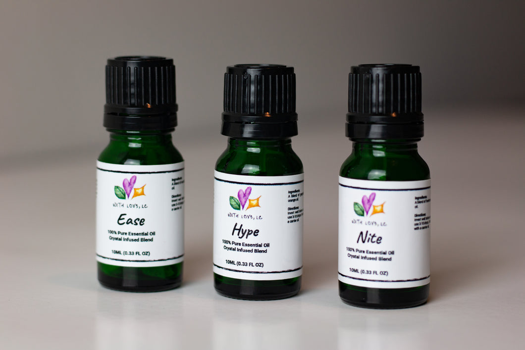 WITH LOV3, LC Essential Oil Blends Collection