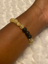Load image into Gallery viewer, Citrine/Lava Stone Bead Stretch Bracelet
